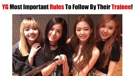 yg entertainment rules about dating